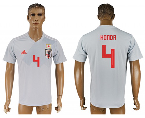 Japan #4 Honda Away Soccer Country Jersey