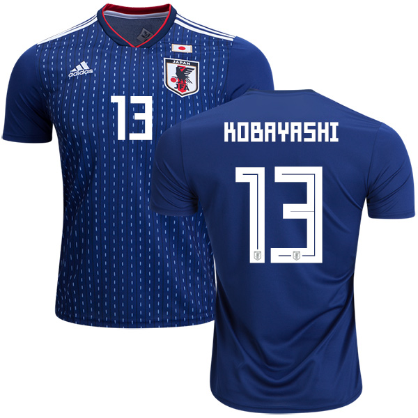 Japan #13 Kobayashi Home Soccer Country Jersey