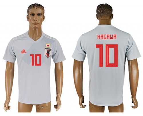 Japan #10 Kagawa Away Soccer Country Jersey