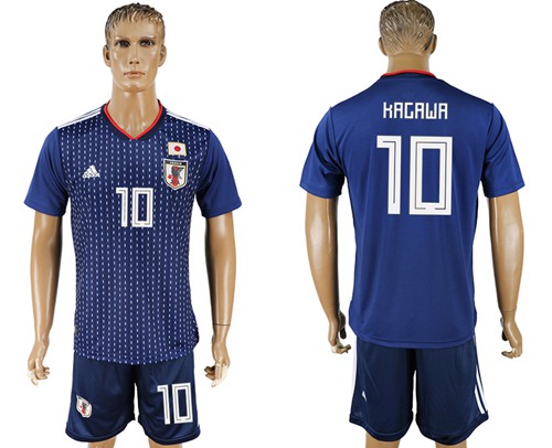 Japan #10 Kagawa Home Soccer Country Jersey