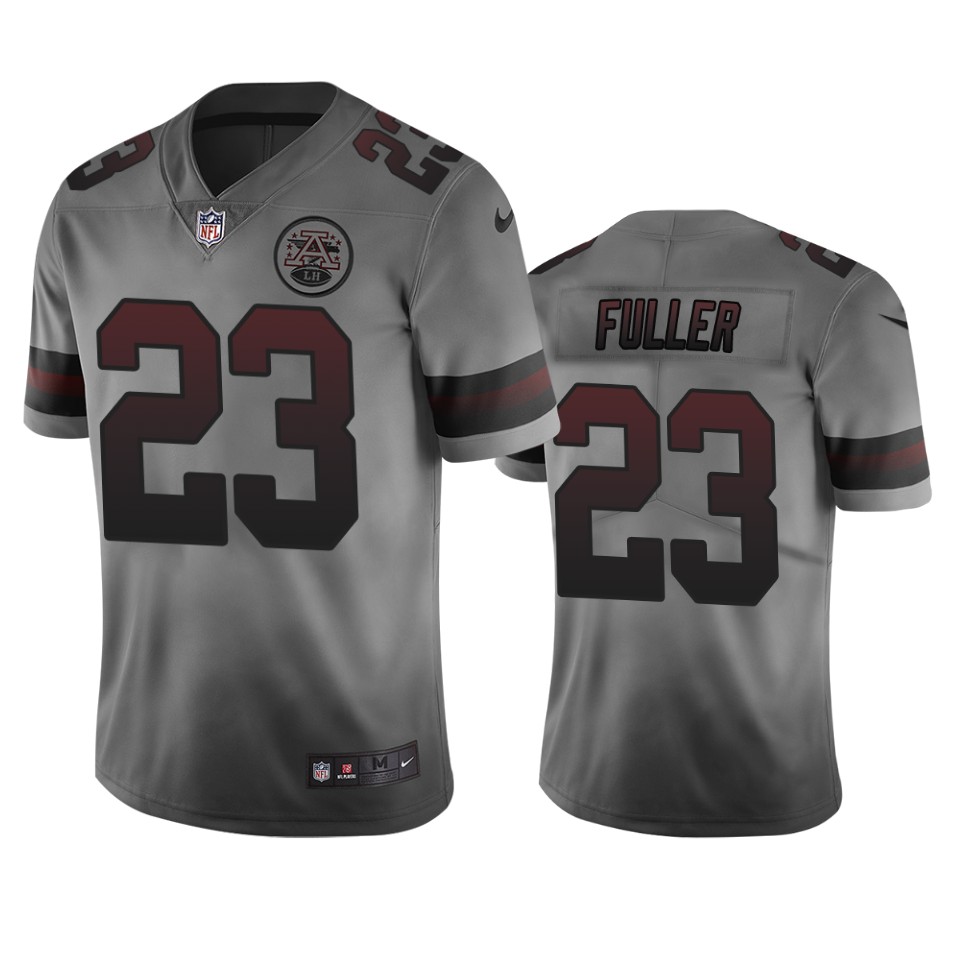 Kansas City Chiefs #23 Kendall Fuller Smoky Men's Nike Vapor Limited City Edition NFL Jersey